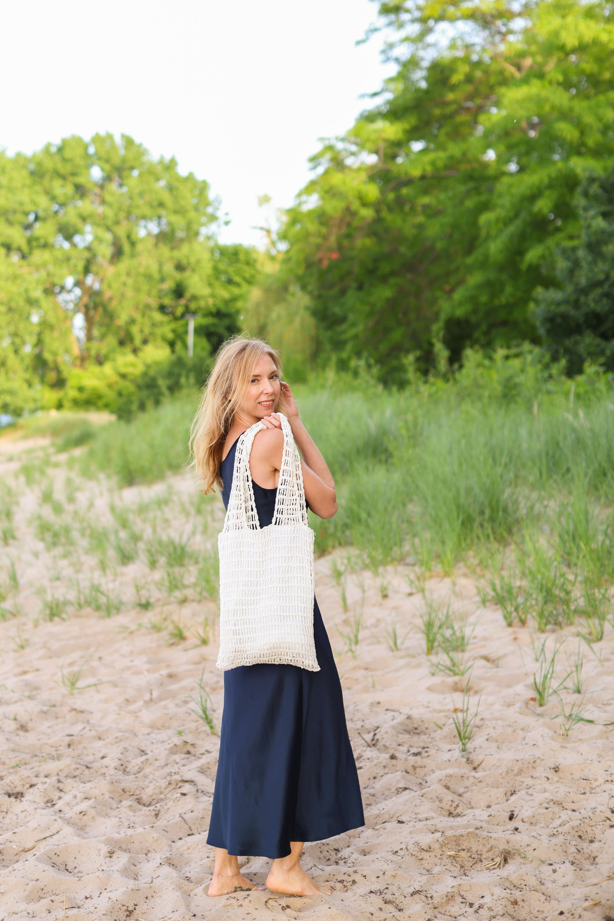 PROVENCE MARKET BAG-BLANC