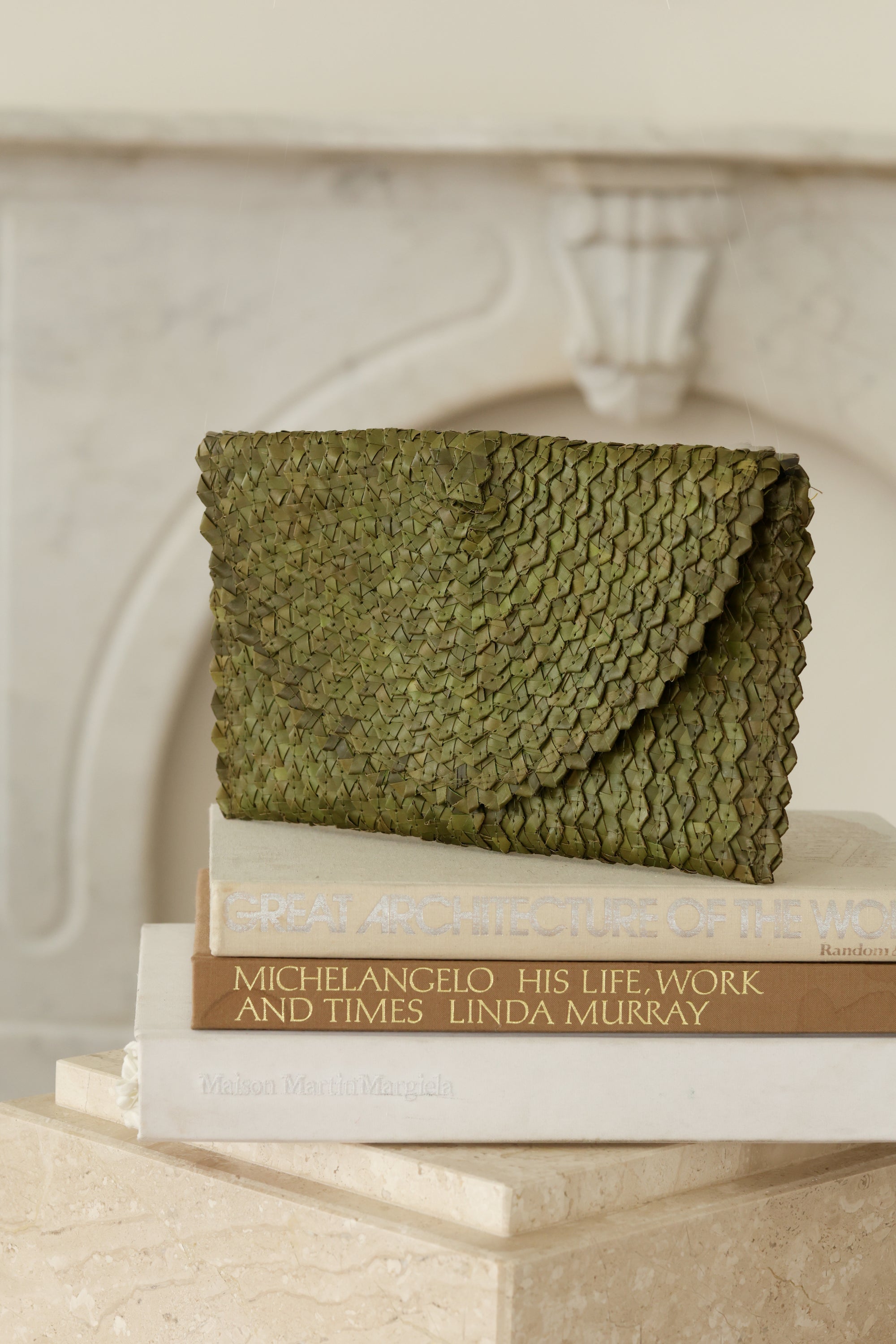 CHROMA COMMUNITY CLUTCH-OLIVE GREEN